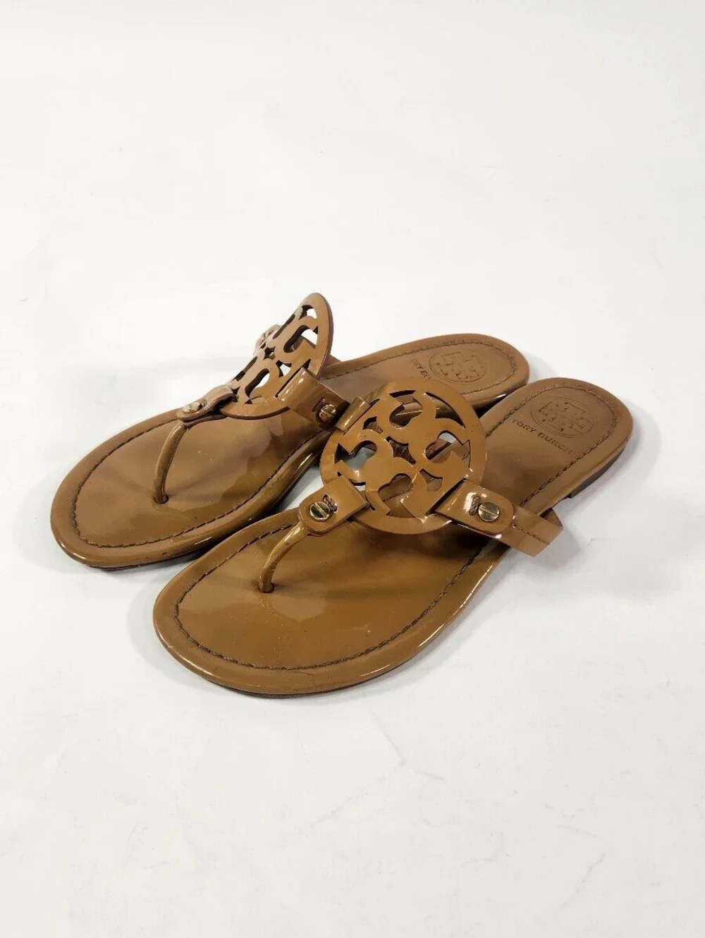 Tory Burch Miller Tan Sandals Size7